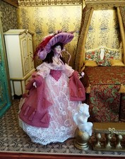 Miniatur 1:12 Puppe Figur Dame