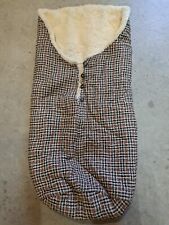 alter Lammfell Fußsack Kinderwagen Schlitten DDR