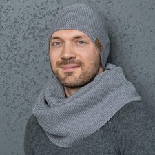 Grauer Herren 100 Merinowolle