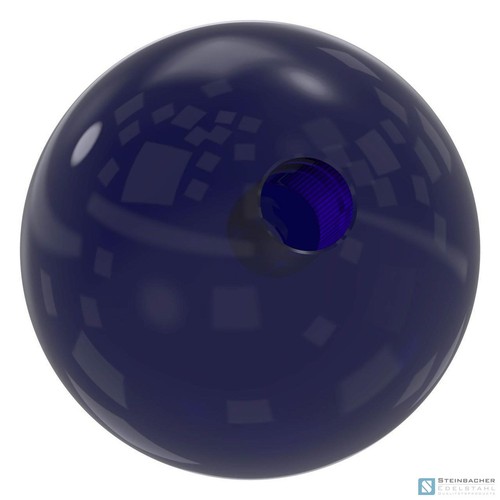 Glaskugel blau ø60mm - glaskugel,