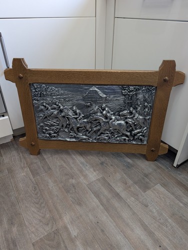 Großes zinnrelief jagdmotiv - großes,
