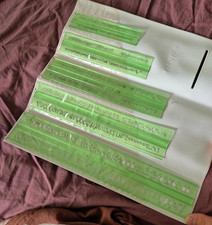 Logarex Schreibschablonen Set aus DDR Zeiten Schablone Buchstaben Zahlen