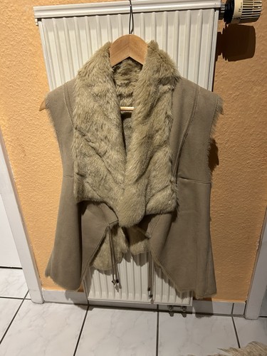 Damen weste mit lammfell - mit, in
