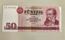 DDR Geldschein 50 Mark Geld