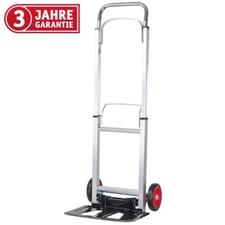 WALTER Alu-Sackkarre klappbar, Transportkarre, mit Vollgummireifen, 90kg Tragekr