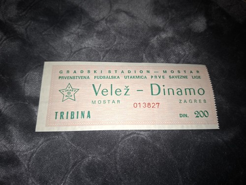 Vintage football ticket - ticket, fk