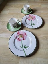V & B, Flora, Set 2 Personen,  Frühstücksteller, Untertassen, Tassen, Neuwertig