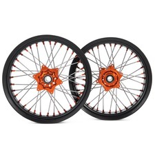 3,5/5,0 17" Supermoto Felgen Radsatz Radnabe Räder FÜR KTM EXC SX 125-530 03-23