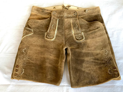 Hirschlederhose 52 - hirschlederhose, gr.