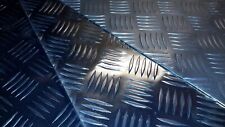 Alu Riffelblech - 500 x 250 x 2 mm 5 bar