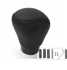 Schaltknauf Schwarz Leder Für