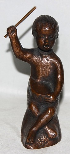 Bronzefigur trommler fritz - bronzefigur,