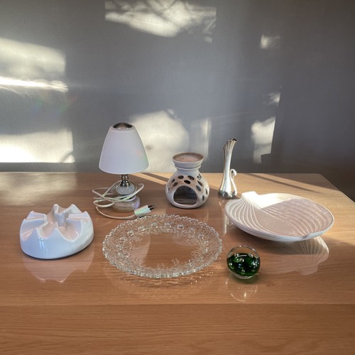 Vintage lampe stövchen glas - vintage, +