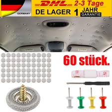 60x Auto Dach Schnalle Schnappnieten Reparatur Dachhimmel Befestigung Set