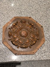 Holz Barock Rosette Zierteil