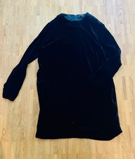 Zeitloses COS Kleid Samt Velours knielang schwarz Größe 40
