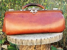 Antike Arzttasche hellbraunes