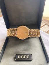 LUXUS RADO FLORENCE RUNDE UHR VINTAGE SCHWEIZER QUARZ 1980er NEUES ARMBAND!!!