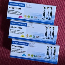 3er Set: Epson Aculaser C1700 C1750N CX17NF Toner Gelb Cyan Magenta Kompatibel