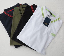 4 Cavalli Class Polo  in weiß, schw., dunkelbl., khaki, XL, neu, 1 x mit Etikett