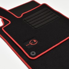 Mattenprofis Velours Edi Fußmatten für Smart Fortwo 451 ab Bj.2007 - 2014 rot