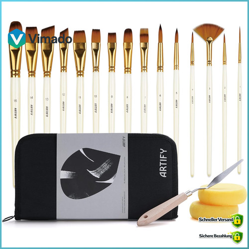 Pinselset teilig für acryl - pinselset,