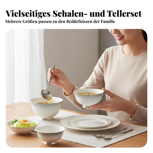Bone china geschirrset - bone,