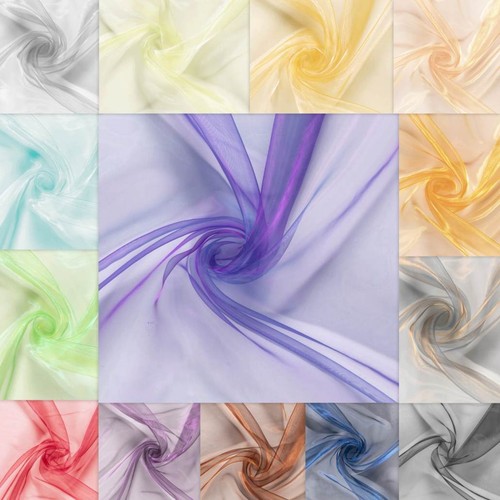 Organza stoff alle farben - stoff,