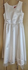 Kommunion Kleid Gr.140  Creme mit leichtem Tüll - gebaucht