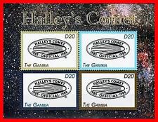 Gambia 2007 Halley'S Komet M/S Von 4 MNH ** Postfrisch Astronomie & Raumfahrt