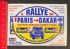 Aufkleber/Sticker: 8. Rallye 1986 Paris - Dakar - Revell /160616173