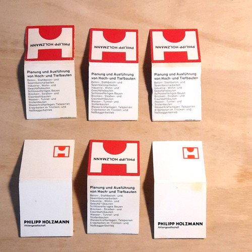 Sammler streichholzheftchen - 6x, sammler-streichholzheftchen