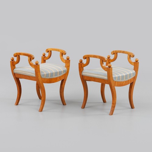 Biedermeier hocker bank - biedermeier, 2
