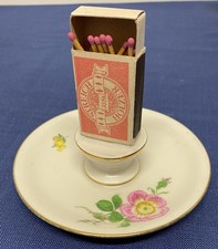 Meissen Streichholzhalter Goldrand Blumenmuster 1918-1933 Pfeifferzeit Selten