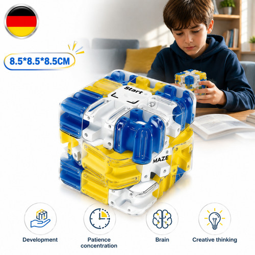 Maze cube puzzle large - maze,