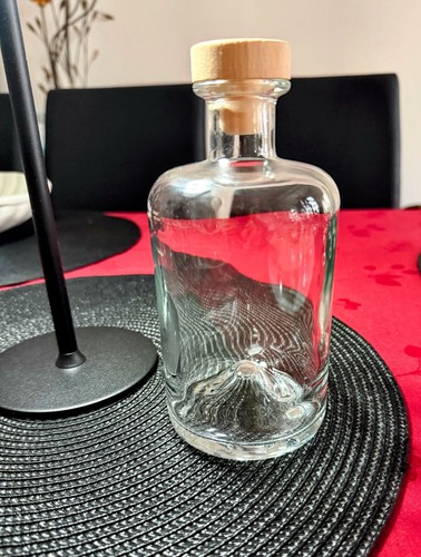 Glasflasche mit korkstopfen - mit,