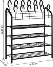 ORDEX Schuhregal 4 Ablagen
