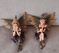 2x Elfenfiguren/Kantenhocker