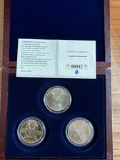 3er Set Russische 1 Rubel