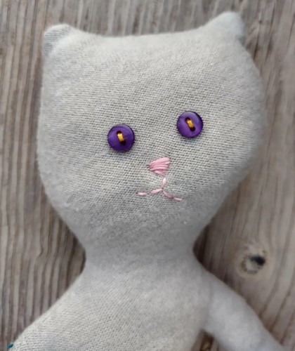 Textilspielzeug katze - textilspielzeug,