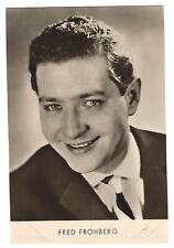 Autogrammkarte FRED FROHBERG, deutscher Schlagersänger