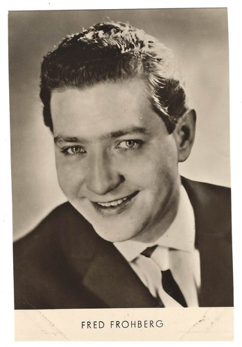 Autogrammkarte fred frohberg - autogrammkarte,