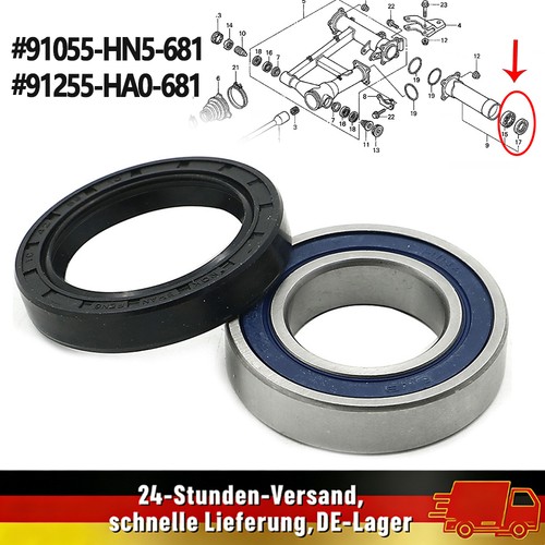Left rear axle wheel bearing - left,