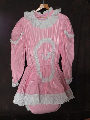 Pvc kleid mit eingenähter - kleid,