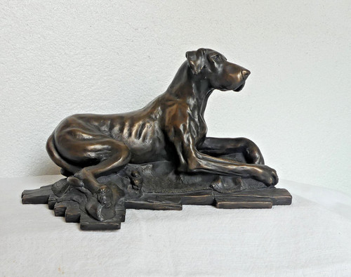 Deutsche dogge kaltguss bronze - kaltguss,