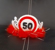 Krone Krönchen zum 50. Happy Birthday Geburtstag Geburtstagskind Party