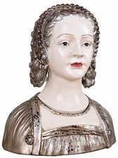 Deckeldose Frauenkopf Frauenbüste Antik Schmuckschatulle Shabby Büste Dekokopf