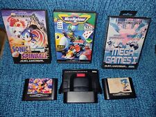 Mega Drive Modell II Master System Adapter / Converter & MD Spiele, Set/Konvolut