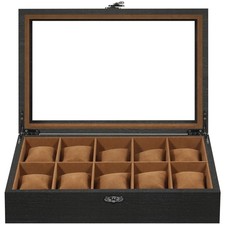 Für 10 Uhren Uhrenkoffer Uhrenbox Uhrenschatulle Uhrenkasten Uhrentruhe Uten