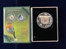 Silber münze rotkehlchen - oz,